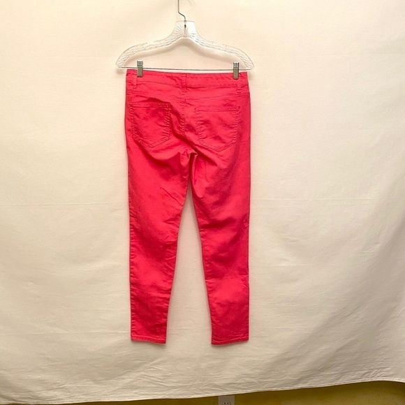 FOREVER 21 HOT PINK SKINNY JEANS, BRIGHT 27” Waist, Barbie Core Size 4 Low Rise - Picture 6 of 6